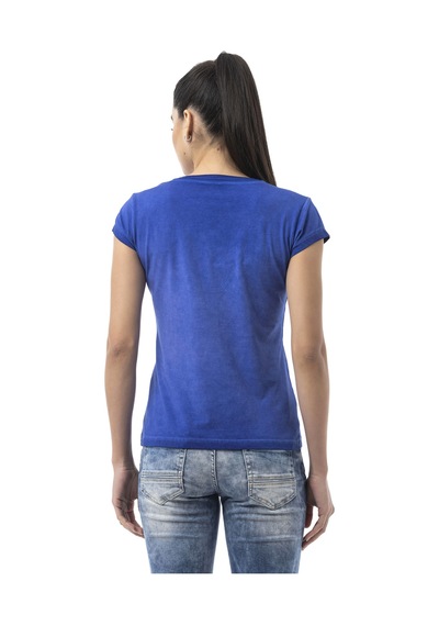 Wt396 Women's Graphic Print T-shirt Çok Renkli