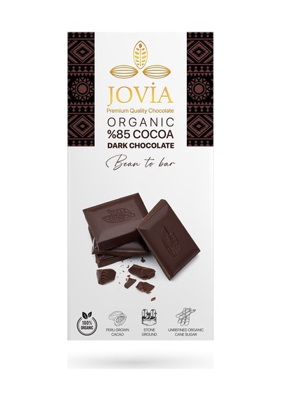 Jovia Organıc %85 Cocoa Dark Çikolata 85 G - 8 Adet Tarı