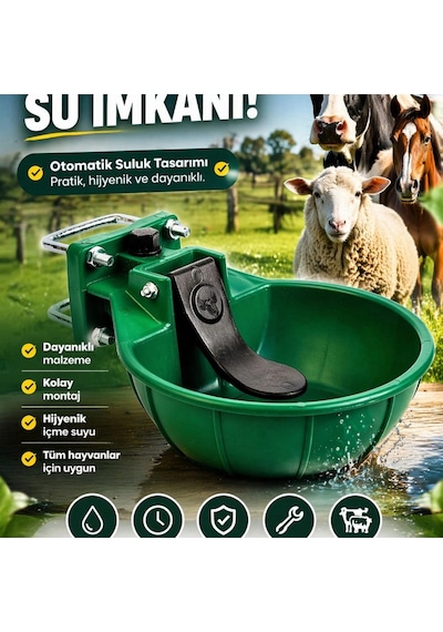 Kırılmaz Büyükbaş Hayvan Suluğu Otomatik - Plastik Kırılmama