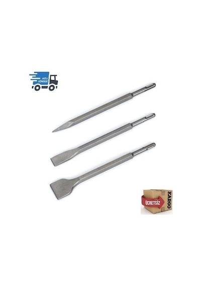 25 Cm Sds Plus Matkap Ucu - Keski - Murç 3'Lü Set