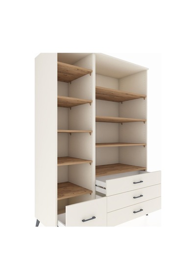 Kronos Dolap 9 Raflı 4 Çekmeceli 132x59x195 Aytaşı-çam/aytaşı Aytaşı