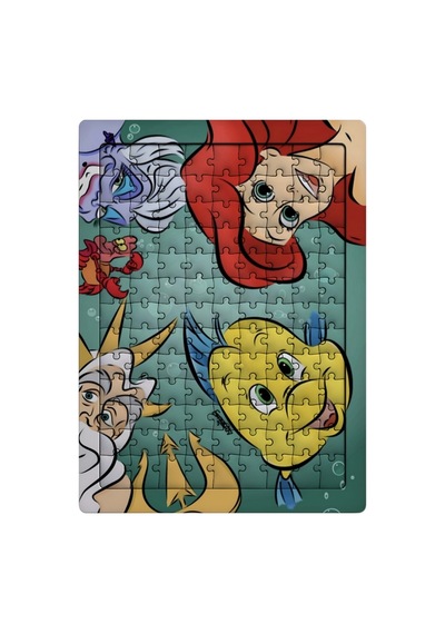 Ghostbastır Design Prenses Ariel 99 Parça Ayaklı Puzzle Dekoratif Çocuk Yapbozu 078