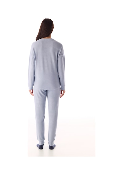 Penti Açık Mavi Magic Soft Termal Etkili Uzun Kollu Pijama Takımı