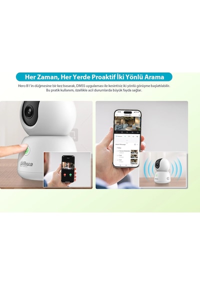 Hero B1 Akıllı Kamera - 2k 3mp Akıllı Wifi Kamera Kablosuz Ev Kamerası Dahua Türkiye