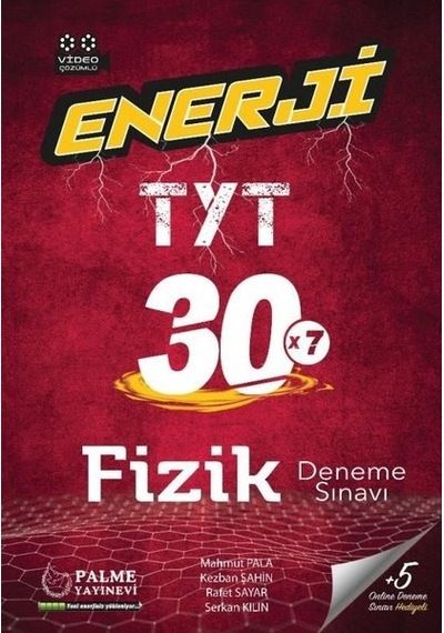 Palme Yks Tyt Enerji Fizik 30 Deneme Sınavı Video Çözümlü Yeni
