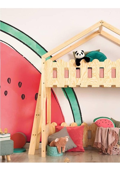 Markaawm Markaawm Oyun Alanlı Montessori Ranza Yatak Ahşap Çocuk Ranza Akçaağaç