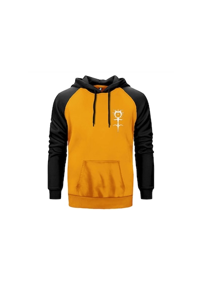 Ghostemane Logo Sarı Renk Reglan Kol Sweatshirt Sarı