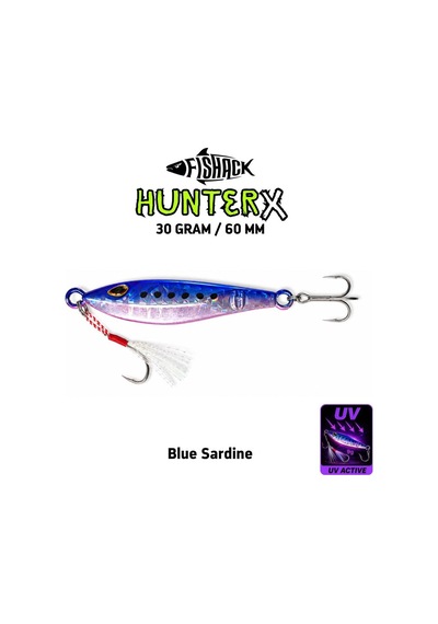Metal Jig Yem - Fishack Hunterx - 30g 60mm - Renk Zebra Pink