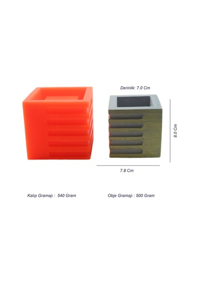Beton Saksı Silikon Kalıp - 145