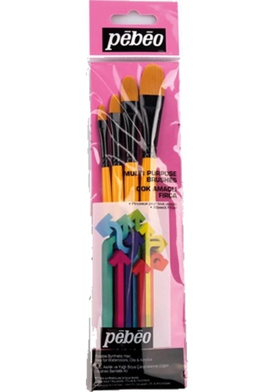 Pebeo Fırça Seti Kedi Dili No:1/4-3/8-1/2-5/8 4 Lü Set-11