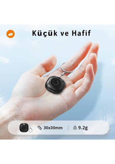 At520 Akıllı Takip Cihazı, Apple Find My İle Uyumlu, Tasmaya Uygun Kılıflı, Değiştirilebilir Cr2032 Pil, Evcil H Genel