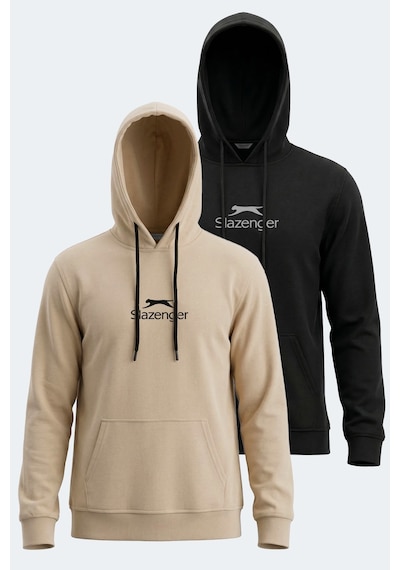 Slazenger Onca 2 Li Set Erkek Sweatshırt Siyah - Bej