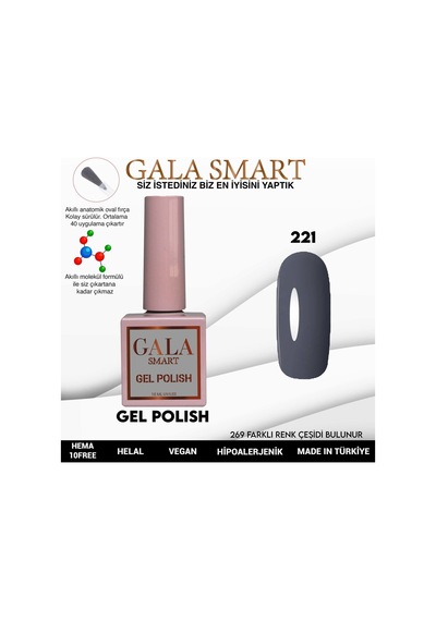 Gala Smart Classic Kalıcı Oje 10 Mle No:221