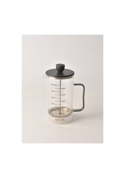 Siyah Bambu Kapaklı French Press 600 Ml