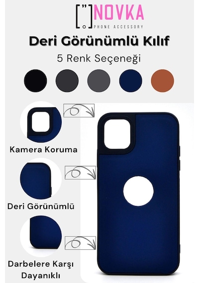 Apple Uyumlu iPhone 11 Uyumlu Deri Görünümlü Sert Kapak Kılıf Taba Kum Beji Bej -
