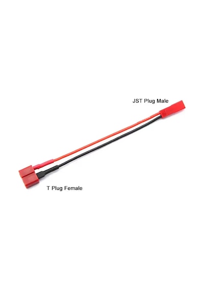 T Plug To Jst Dönüştürücü Kablolu Konnektör - 20awg 15cm