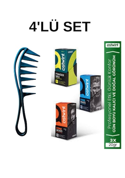 Profesyonel Şekil Tarağı & Ostwnt Profesyonel Saç Şekillendirici Pudra Wax 20gr X3adet