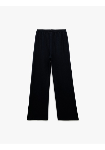 Koton Viskon Karışımlı Beli Lastikli Basic Geniş Paça Pantolon Lacivert 6wkg40081ak Lacivert Koton Viskon Karışımlı Beli Lastikli Basic Geniş Paça Pantolon Lacivert 6wkg40081ak Lacivert