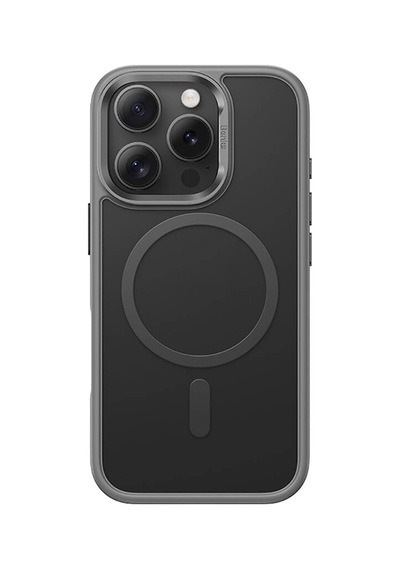 Apple iPhone 16 Pro Max Uyumlu Kılıf Magsafe Şarj Özellikli Benks Mist Protective Kapak Gri