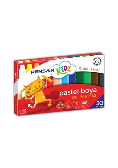 Pastel Boya 12 Li Karton Kutu 1 Adet 12 Renk Pastel Boya 1 Adet 12 Renk
