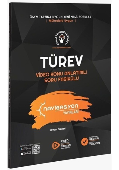 Tyt Ayt Matematik Türev Video Konu Anlatımlı Soru Fasikülü Navigasyon Yayınları
