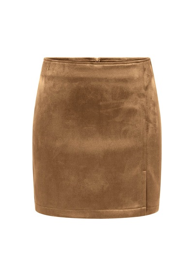 Only Onlcarolına Faux Suede Skırt Cc Otw Kahverengi Kadın Etek 15373315