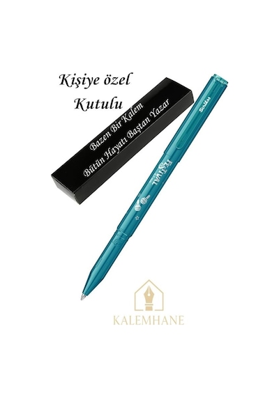 Kalemhane Scrikss Petrol Yeşili Festival Roller Kalem - Dış Renk İle Yazı Rengi Aynıdır Çok Renkli