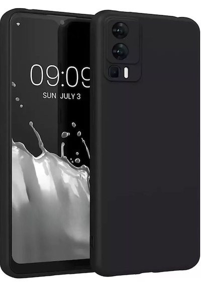General Mobile GM 23 Uyumlu Silikon Kılıf - Kamera Korumalı Esnek Pastel Renk Kapak - Siyah