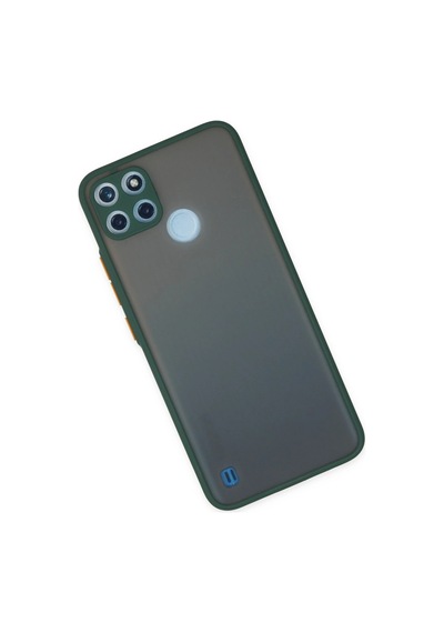 Cosmotex Newface Realme C21y Kılıf Montreal Silikon Kapak - Yeşil