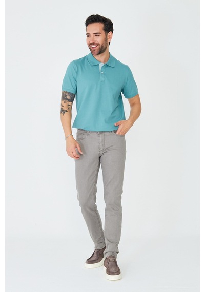 Gri - Haki Erkek Spor Gabardin Pantolon