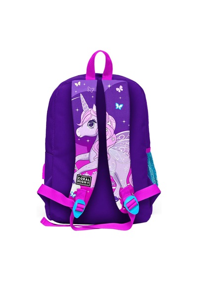 Coral High Kids Mor Pembe Unicorn Desenli Dört Bölmeli USB Şarjlı