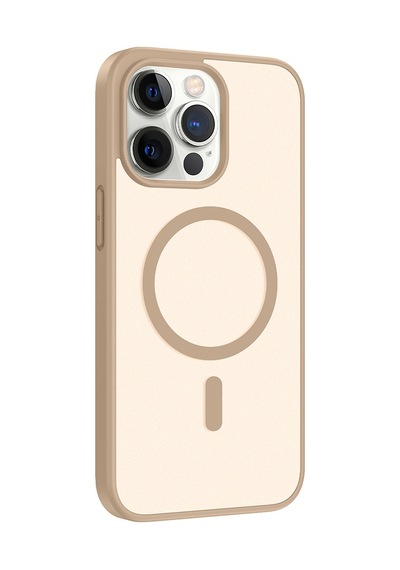 İphone 14 Pro Kılıf Magsafe Kamera Korumalı Mat Parmak İzi Tutmayan Cherena Desert Gold