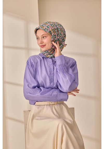 Silk Home Aura Eşarp 140006-13 Vizon, Lacivert, Leylak, Yeşil, Yağ Yeşili