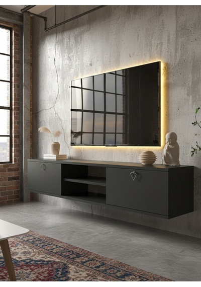 Resital Tv Ünitesi S1835-4 Antrasit Antrasit