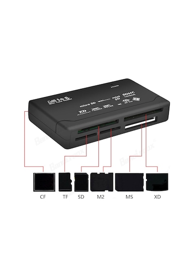 Usb 2.0 Kart Okuyucu Tf Cf Sd Mini Sd Sdhc Mmc Ms Xd Card Reader
