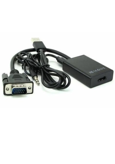310 Vga To Hdmi Çevirici Dönüştürücü Adaptör Kablosu