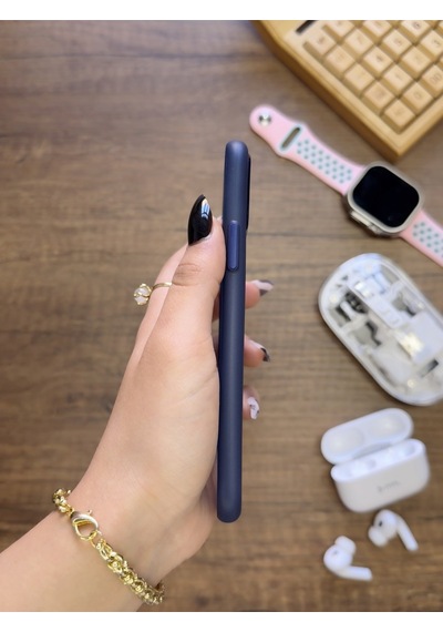 Apple iPhone 11 Pro Uyumlu Süper İnce Mat Ultra Thin Silikon Kılıf Lacivert