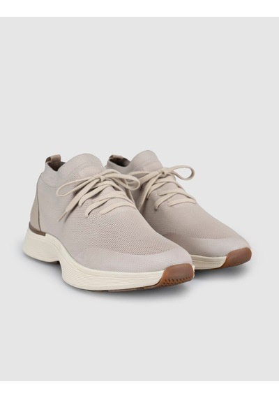 Cabani Bej Triko & Hakiki Dana Deri Erkek Sneaker