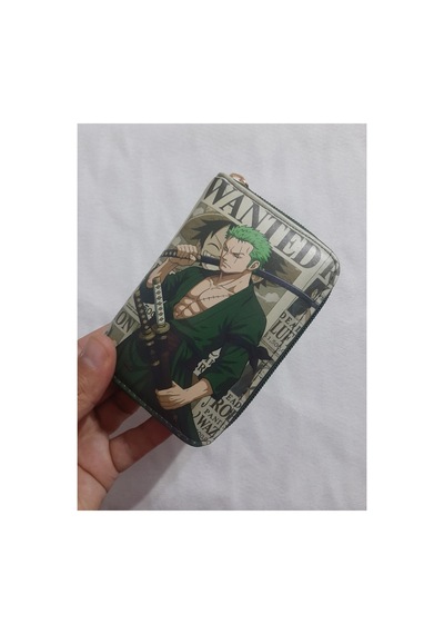 Owlbag Company Owl Bag One Piece Zoro Desenli Tasarım Suni Deri Cüzdan Çok Renkli