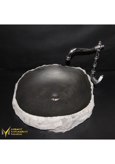 Bazalt Şekilsiz Tasarım Lavabo