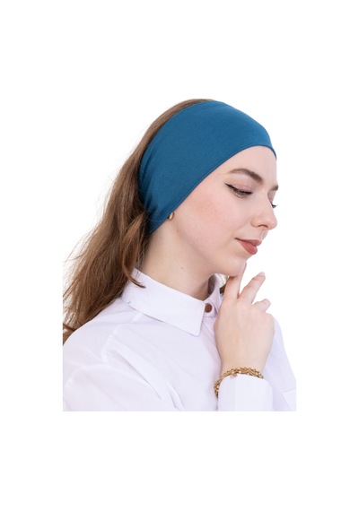 Modish Group Kadın Tesettür Bandana Penye Kaymaz Hazır Şal Eşarp Altı Bone Rahat Kullanım Turkuaz