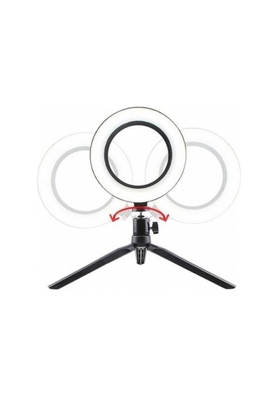 8inç 20cm Youtube Instagram Tiktok Selfie Stüdyo Video Fotoğraf Ring Light Tripod Led Halk Çok Renkli