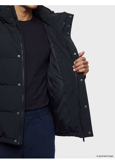 Lcw Vision Lacivert Regular Fit Kapüşonlu Erkek Şişme Mont