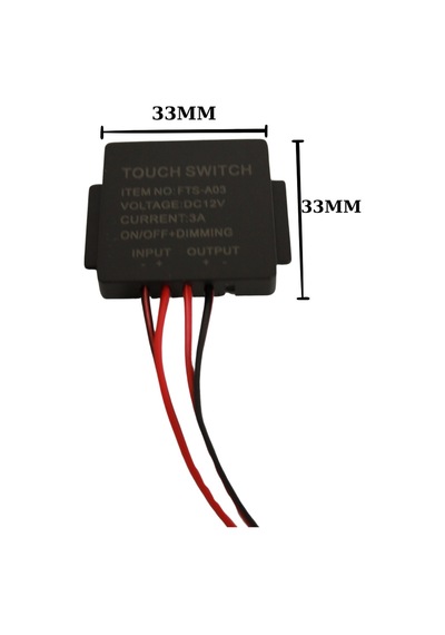 12v 3a Dokunmatik Touch Ayna Arkası Sensörü Siyah Banyo Aynası Sensörü Mobilya Sensörü Led Işık