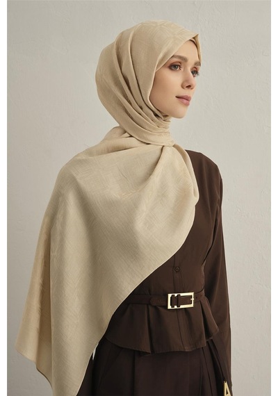 Armine Lyocell Naia Kare Monogram Şal 6 64 BEj