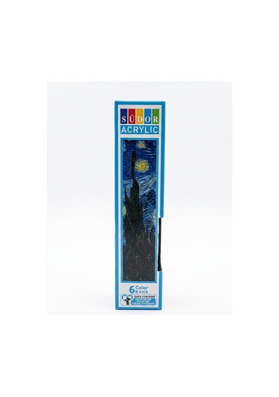 Südor Akrilik Boya Seti 6 Renk - Çocuklar İçin Güvenli Safe For Kids Hobi Ve Sanat Boyası 1009-14 Siyah Südor Akrilik Boya Seti 6 Renk - Çocuklar İçin Güvenli Safe For Kids Hobi Ve Sanat Boyası 1009-14 Siyah