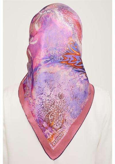 Armine Twill İpek Eşarp 23ka9041 02 Mor