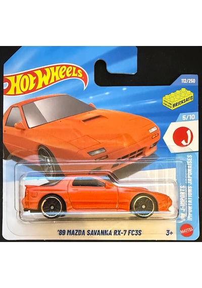 Hot Wheels Tekli Arabalar '89 Mazda Savanna Rx-7 Fc3s Jjj72 J-ımports Çok Renkli
