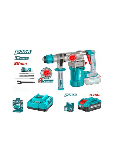Total Trhlı20288 20V 6.0Ah Li-Ion Akülü Kırıcı Delici