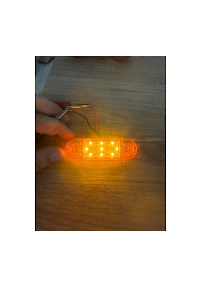 Tombul Parmak Led Sarı 12v-24v Yan İşaret Pozisyon Lambası